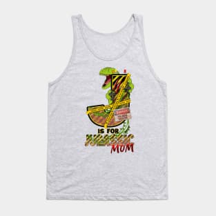 J is for Jurassic MOM Tank Top